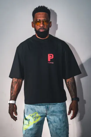 OVERSIZED PROMISE PANTERA BLACK