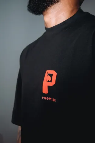 OVERSIZED PROMISE PANTERA BLACK