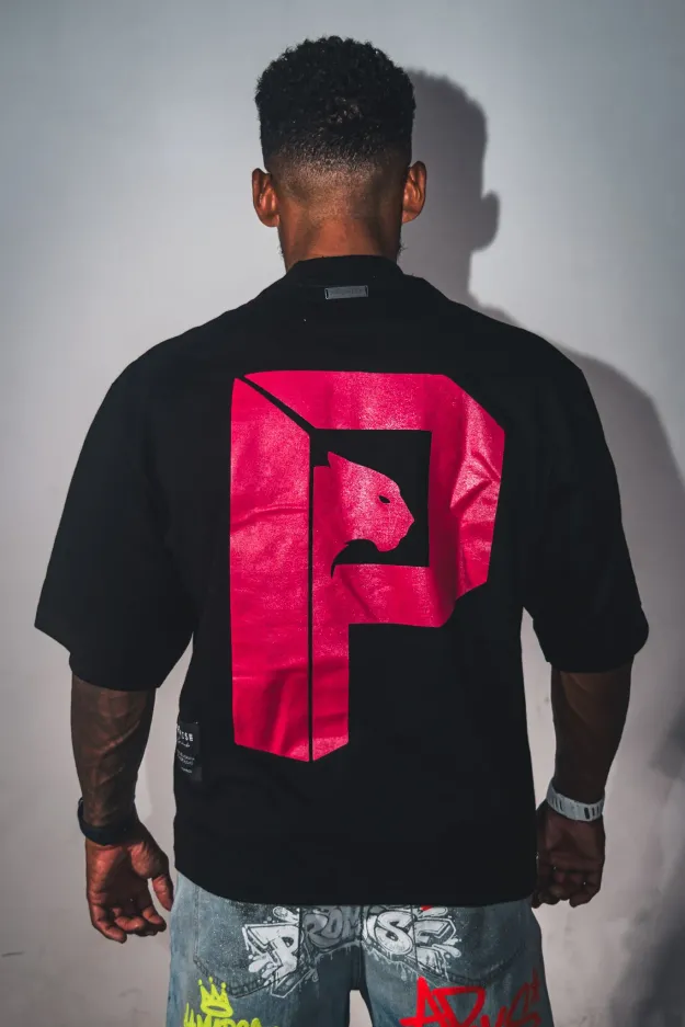 OVERSIZED PROMISE PANTERA BLACK
