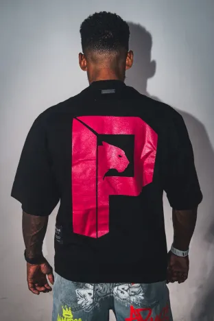 OVERSIZED PROMISE PANTERA BLACK